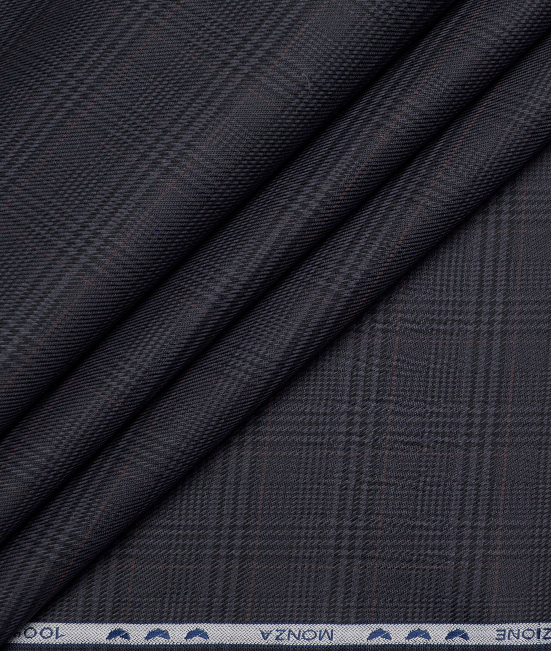 Monza Luxury Cotton Checks Shirting Fabric (Dark Grey) Monza Luxury Cotton Checks Shirting Fabric (Dark Grey)