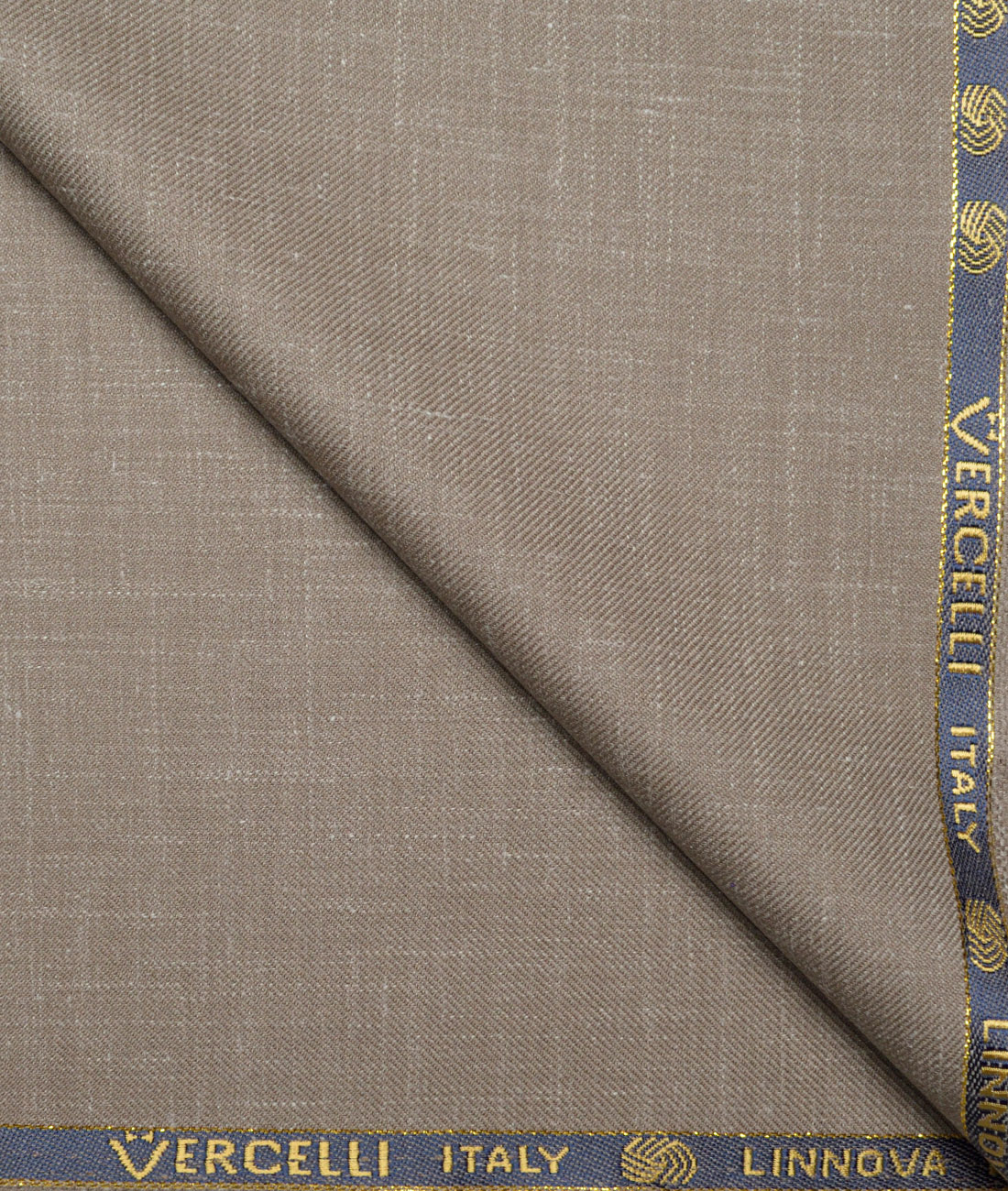 Vercelli Italy Super 140's Self Design 80% Merino Wool Suiting Fabric (Brown) Vercelli Italy Super 140's Self Design 80% Merino Wool Suiting Fabric (Brown)