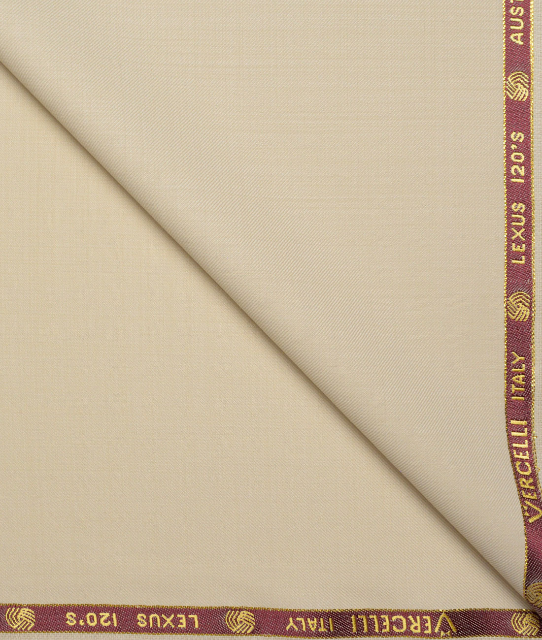 Vercelli Italy Super 120's Solids 50% Merino Wool Suiting Fabric (Beige) Vercelli Italy Super 120's Solids 50% Merino Wool Suiting Fabric (Beige)