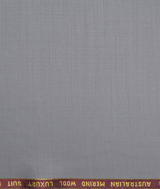 Vercelli Italy Super 120's Solids 50% Merino Wool Suiting Fabric (Light Cement Grey)