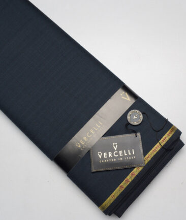 Vercelli Italy Super 120's Striped 50% Merino Wool Suiting Fabric (Dark Sea Green)