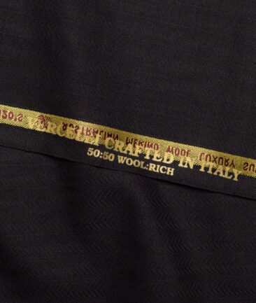 Vercelli Italy Super 120's Striped 50% Merino Wool Suiting Fabric (Dark Wine)