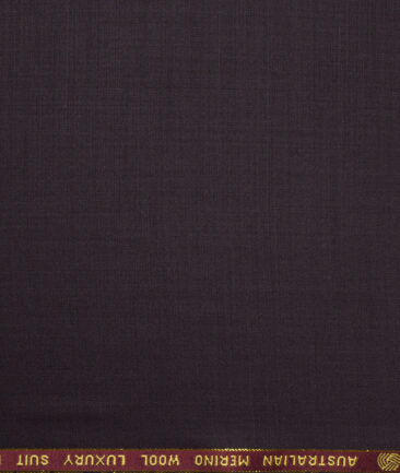 Vercelli Italy Super 120's Solids 50% Merino Wool Suiting Fabric (Dark Wine)