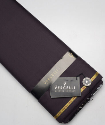 Vercelli Italy Super 120's Solids 50% Merino Wool Suiting Fabric (Dark Wine)