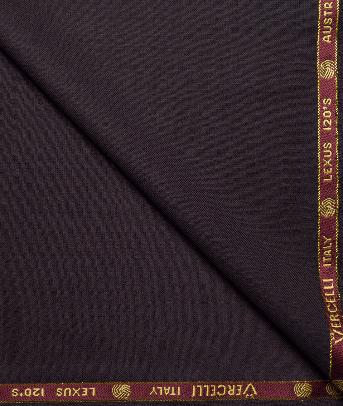 Vercelli Italy Super 120's Solids 50% Merino Wool Suiting Fabric (Dark Wine) Vercelli Italy Super 120's Solids 50% Merino Wool Suiting Fabric (Dark Wine)