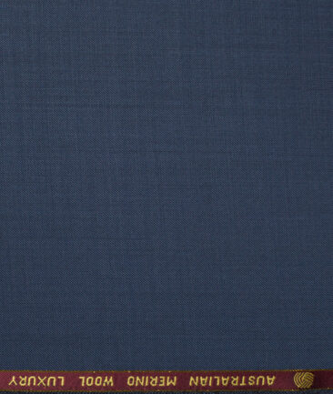 Vercelli Italy Super 120's Solids 50% Merino Wool Suiting Fabric (Dusk Blue)
