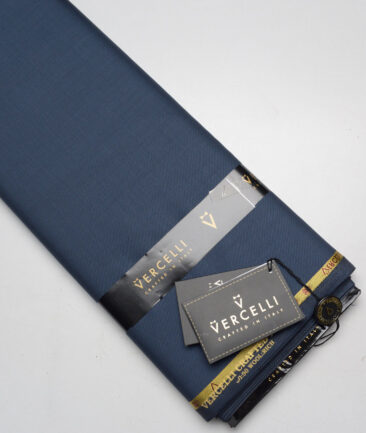 Vercelli Italy Super 120's Solids 50% Merino Wool Suiting Fabric (Dusk Blue)