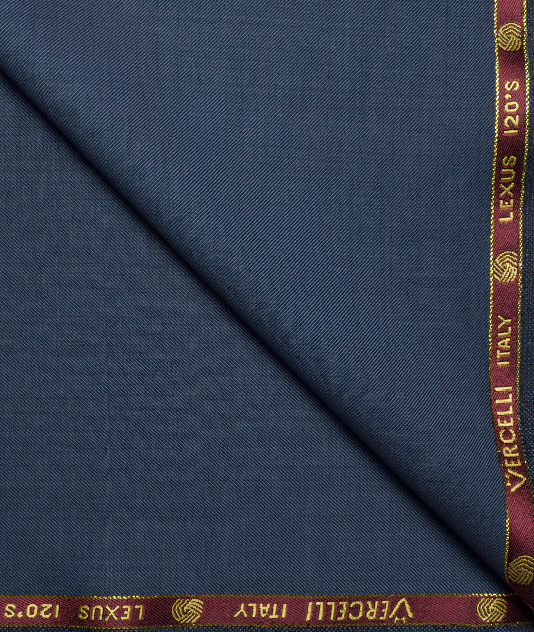 Vercelli Italy Super 120's Solids 50% Merino Wool Suiting Fabric (Dusk Blue) Vercelli Italy Super 120's Solids 50% Merino Wool Suiting Fabric (Dusk Blue)