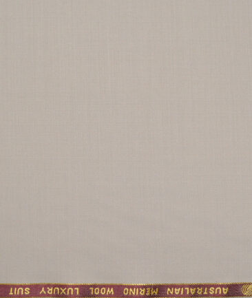 Vercelli Italy Super 120's Solids 50% Merino Wool Suiting Fabric (Greyish Beige)