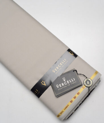 Vercelli Italy Super 120's Solids 50% Merino Wool Suiting Fabric (Greyish Beige)