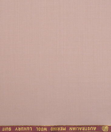Vercelli Italy Super 120's Solids 50% Merino Wool Suiting Fabric (Oriental Pink)