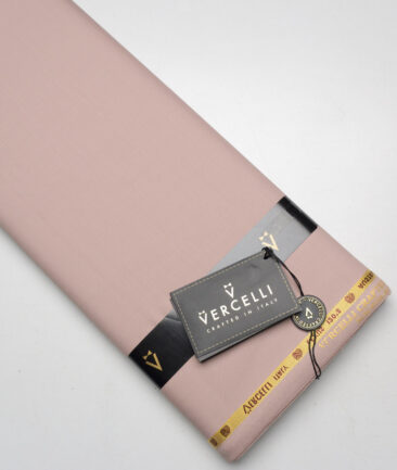 Vercelli Italy Super 120's Solids 50% Merino Wool Suiting Fabric (Oriental Pink)