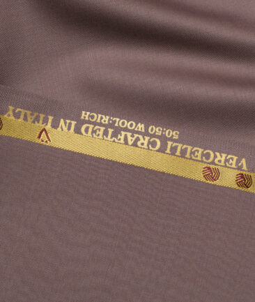 Vercelli Italy Super 120's Solids 50% Merino Wool Suiting Fabric (Mauve)