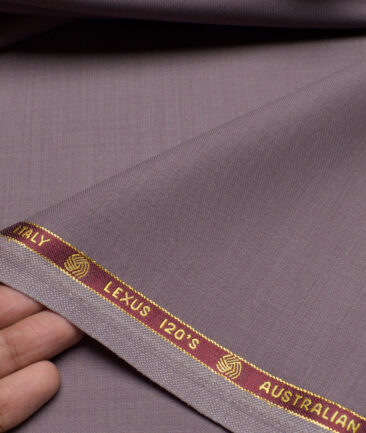 Vercelli Italy Super 120's Solids 50% Merino Wool Suiting Fabric (Venus Purple)