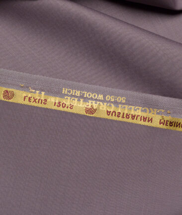 Vercelli Italy Super 120's Solids 50% Merino Wool Suiting Fabric (Venus Purple)