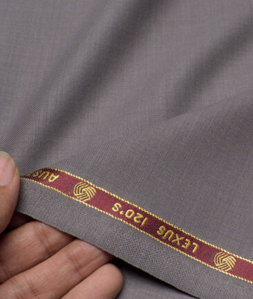 Vercelli Italy Super 120's Solids 50% Merino Wool Suiting Fabric (Warm Purplish Grey)