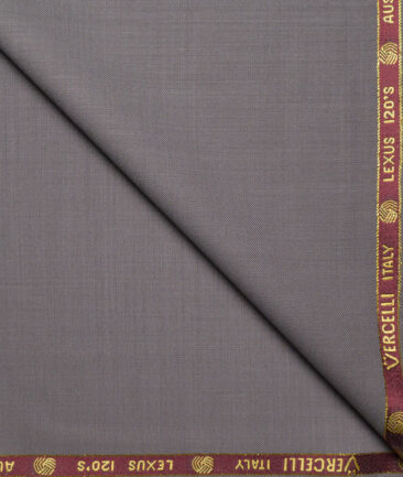 Vercelli Italy Super 120's Solids 50% Merino Wool Suiting Fabric (Warm Purplish Grey)
