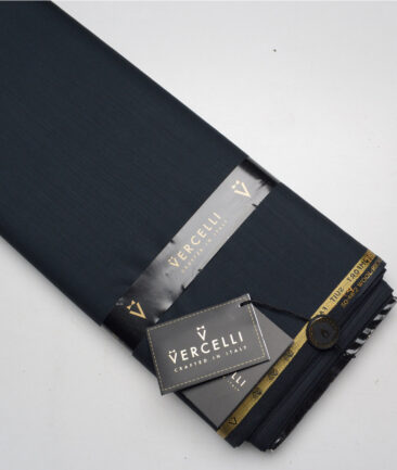 Vercelli Italy Super 120's Solids 50% Merino Wool Suiting Fabric (Deep Sea Green)