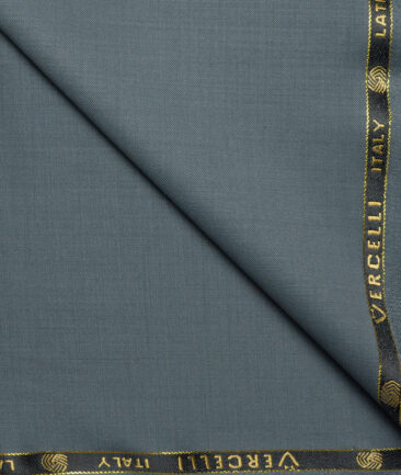 Vercelli Italy Super 120's Solids 50% Merino Wool Suiting Fabric (Turquoise Green)