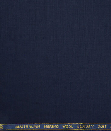 Vercelli Italy Super 120's Solids 70% Merino Wool Suiting Fabric (Dark Royal Blue)
