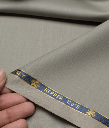 Vercelli Italy Super 120's Solids 70% Merino Wool Suiting Fabric (Light Pistachio Green)