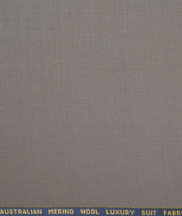 Vercelli Italy Super 130's Checks 70% Merino Wool Suiting Fabric (Brownish Grey)