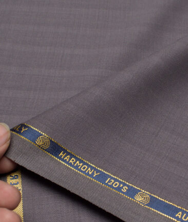 Vercelli Italy Super 130's Striped 70% Merino Wool Suiting Fabric (Greyish Purple)