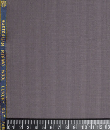 Vercelli Italy Super 130's Striped 70% Merino Wool Suiting Fabric (Greyish Purple)