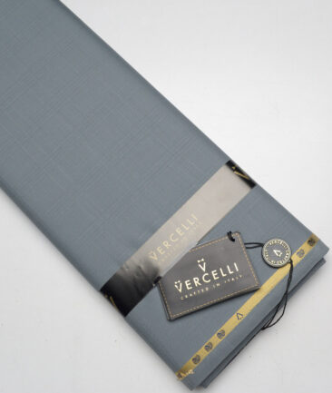Vercelli Italy Super 130's Checks 70% Merino Wool Suiting Fabric (Regent Grey)