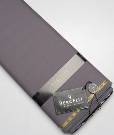 Vercelli Italy Super 130's Checks 70% Merino Wool Suiting Fabric (Venus Purple)