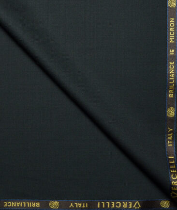 Vercelli Italy Super 150's Solids 70% Merino Wool Suiting Fabric (Dark Sea Green)