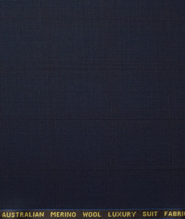 Vercelli Italy Super 150's Checks 70% Merino Wool Suiting Fabric (Dark Blue)