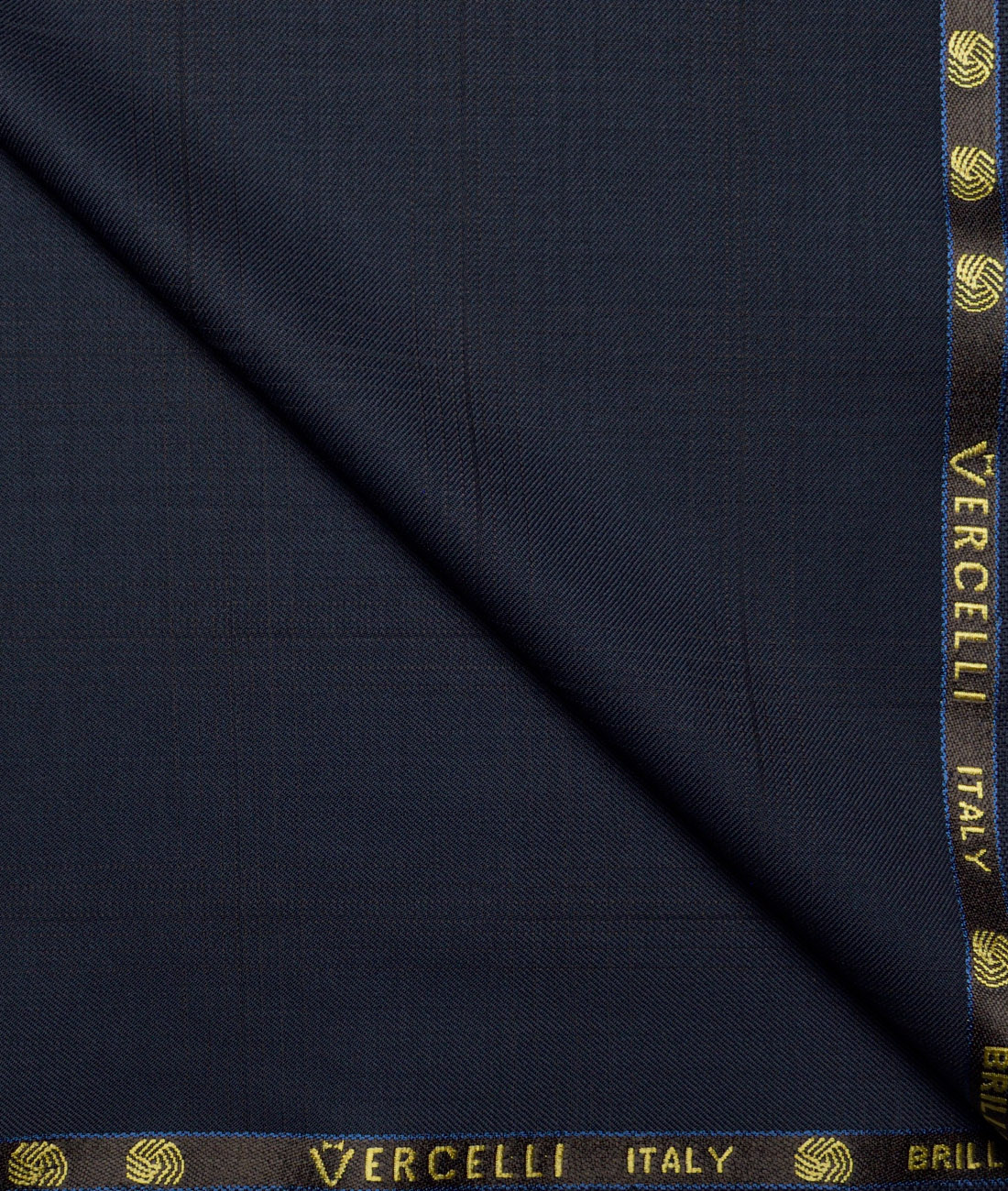 Vercelli Italy Super 150's Checks 70% Merino Wool Suiting Fabric (Dark Blue) Vercelli Italy Super 150's Checks 70% Merino Wool Suiting Fabric (Dark Blue)