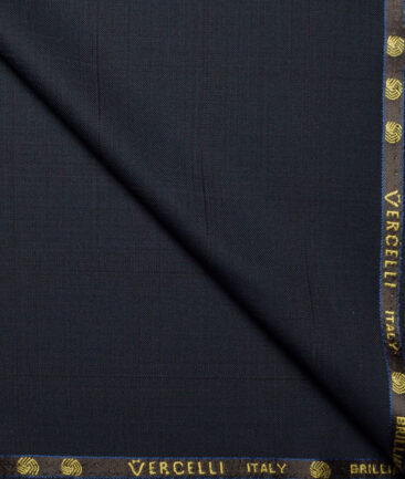 Vercelli Italy Super 150's Checks 70% Merino Wool Suiting Fabric (Dark Green)
