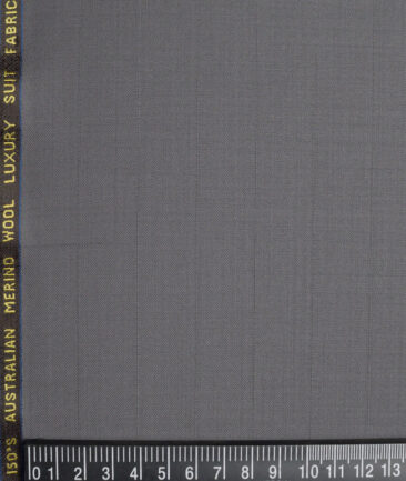 Vercelli Italy Super 150's Striped 70% Merino Wool Suiting Fabric (Grey)