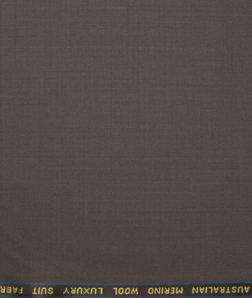Vercelli Italy Super 150's Solids 70% Merino Wool Suiting Fabric (Medium Brown)