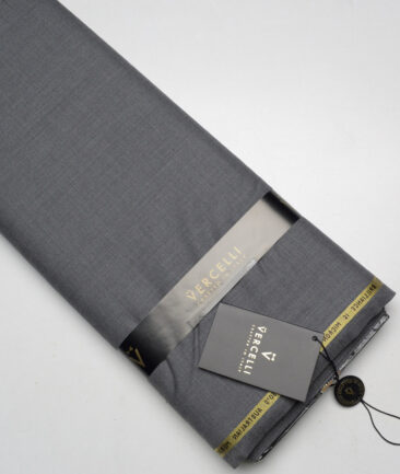 Vercelli Italy Super 150's Self Design 70% Merino Wool Suiting Fabric (Worsted Grey)