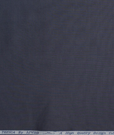 Tresca by Arvind  Giza Cotton Structured Shirting Fabric (Dark Grey) - Image 4