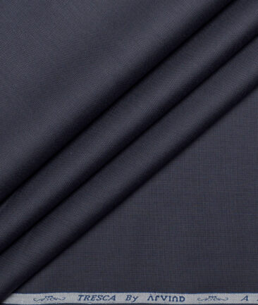 Tresca by Arvind  Giza Cotton Structured Shirting Fabric (Dark Grey)