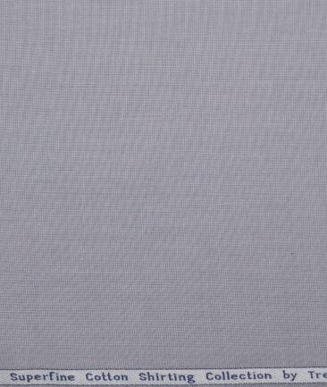 Tresca by Arvind  Superfine Cotton Structured Shirting Fabric (Grey) - Image 4