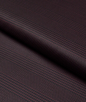 Tresca by Arvind  Giza Cotton Checks Shirting Fabric (Dark Wine) - Image 5