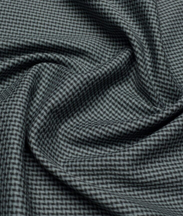Luthai  Supima Cotton Self Design Shirting Fabric (Greenish Grey)