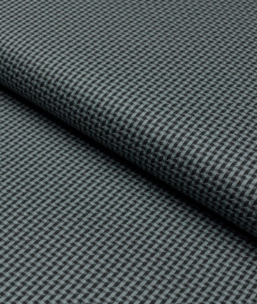 Luthai  Supima Cotton Self Design Shirting Fabric (Greenish Grey)