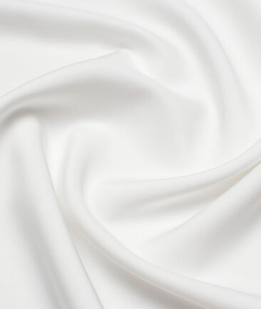 Luthai  Tencel Solids Shirting Fabric (White) - Image 2