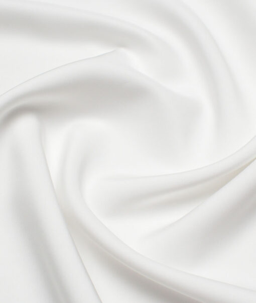 Luthai  Tencel Solids Shirting Fabric (White) - Image 2