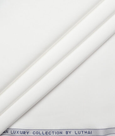 Luthai  Tencel Solids Shirting Fabric (White)
