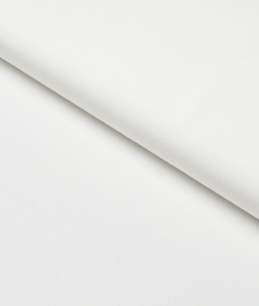 Luthai  Tencel Solids Shirting Fabric (White) - Image 5