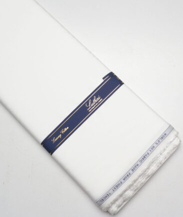 Luthai  Tencel Solids Shirting Fabric (White) - Image 6