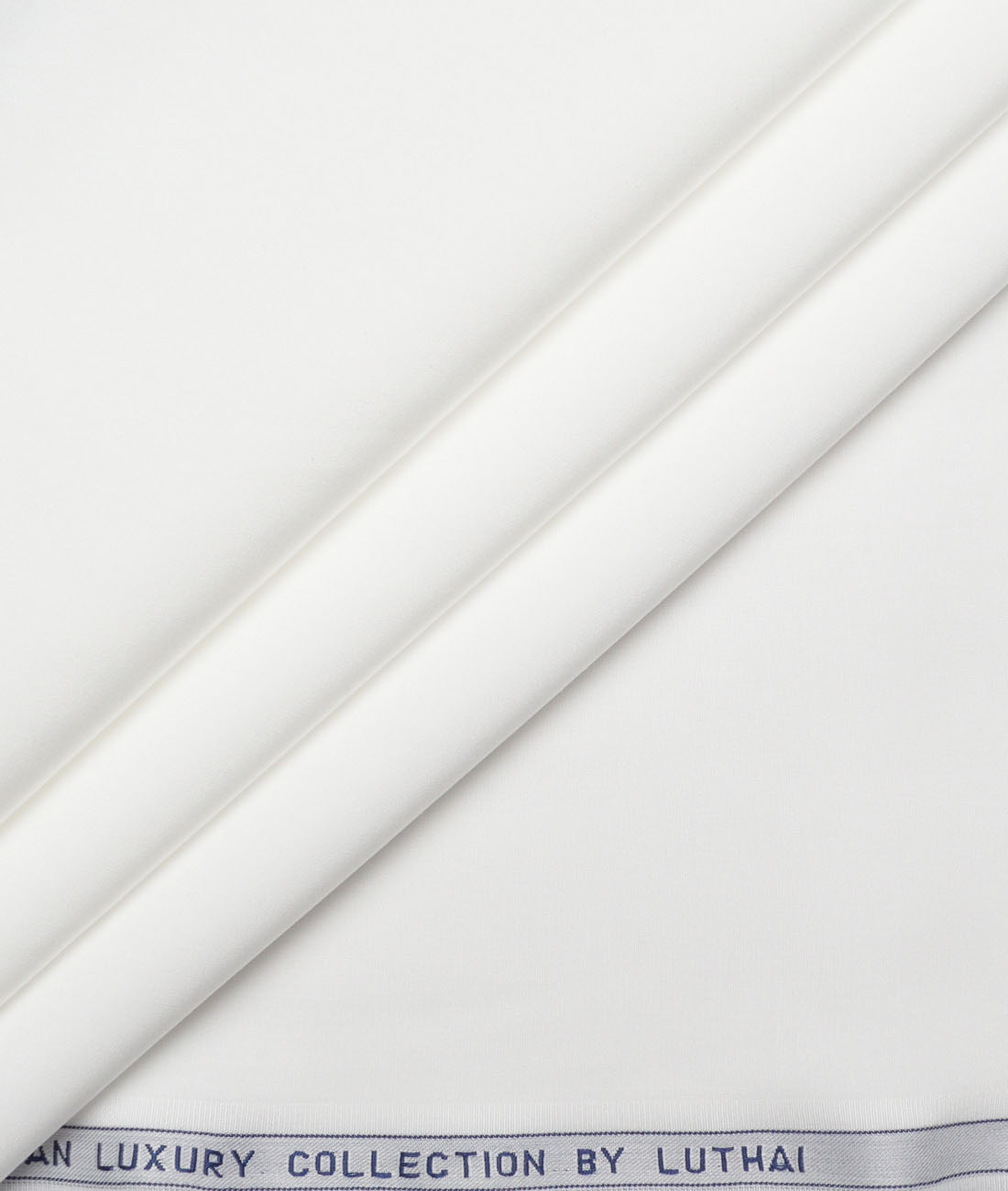 Luthai Tencel Solids Shirting Fabric (White) - Image 1