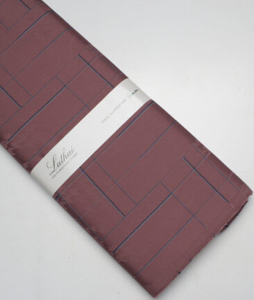 Luthai  Supima Cotton Self Design Shirting Fabric (Dark Mauve)